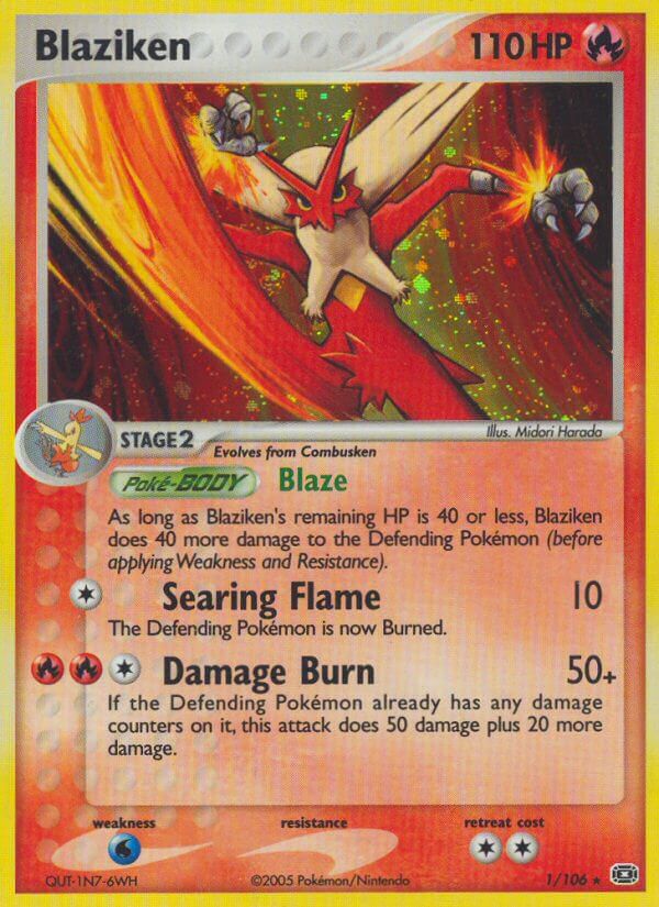 Blaziken (1/106) (Theme Deck Exclusive) [EX: Emerald] | Pegasus Games WI