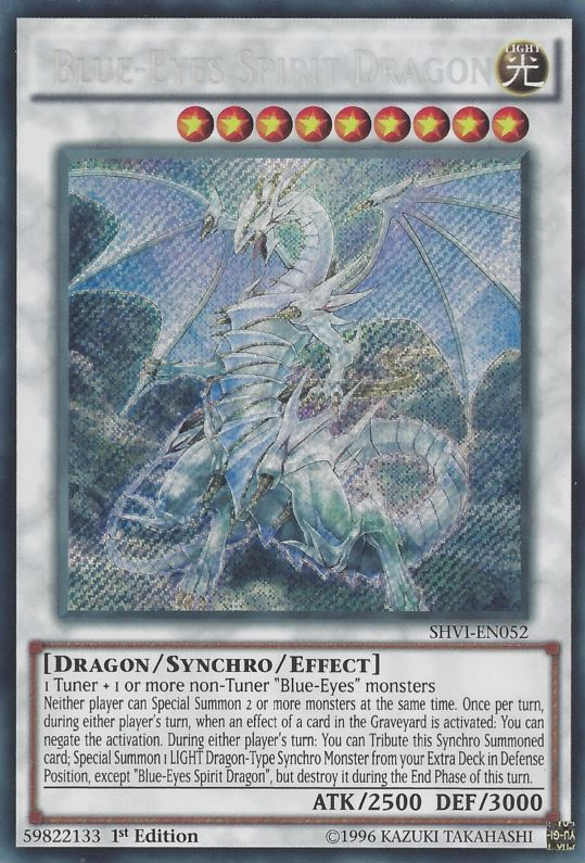 Blue-Eyes Spirit Dragon [SHVI-EN052] Secret Rare | Pegasus Games WI