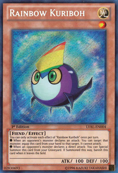 Rainbow Kuriboh [LVAL-EN004] Secret Rare | Pegasus Games WI