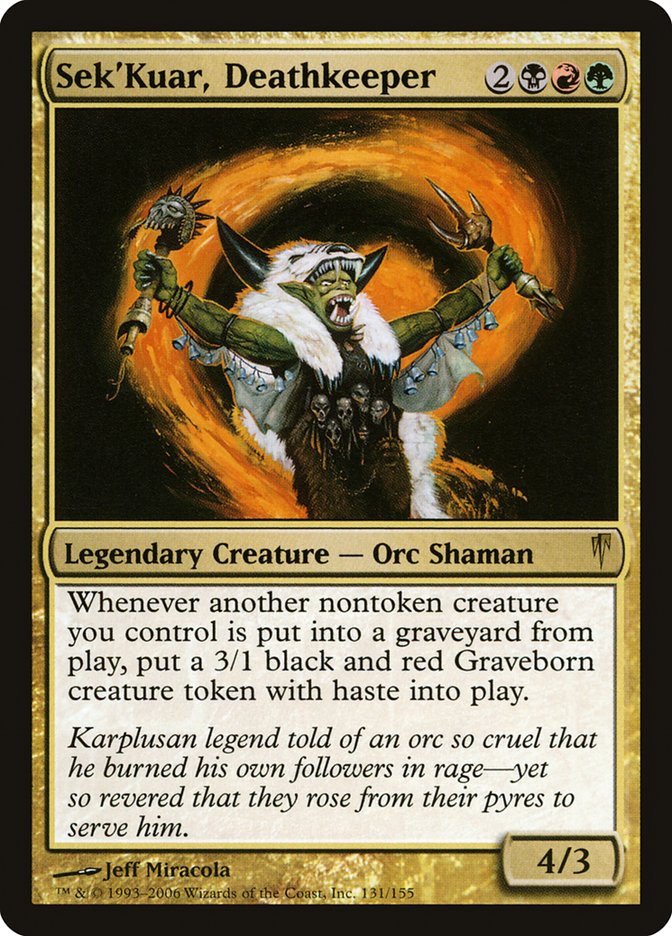 Sek'Kuar, Deathkeeper [Coldsnap] | Pegasus Games WI