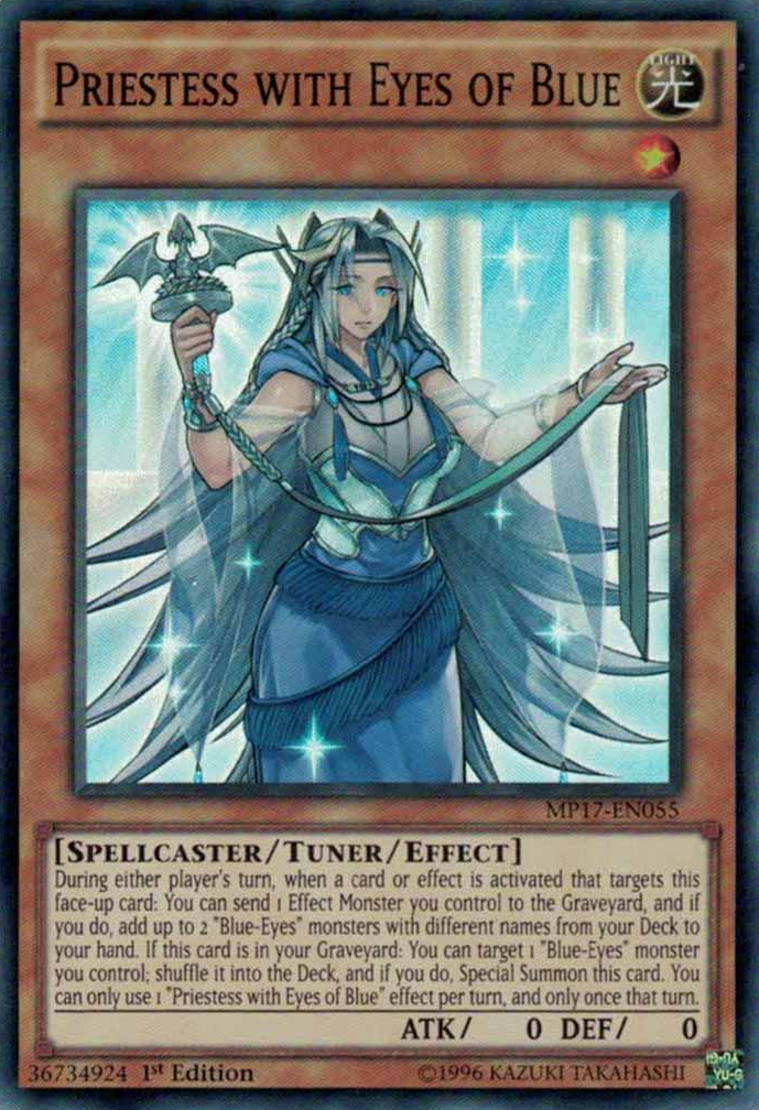 Priestess with Eyes of Blue [MP17-EN055] Super Rare | Pegasus Games WI