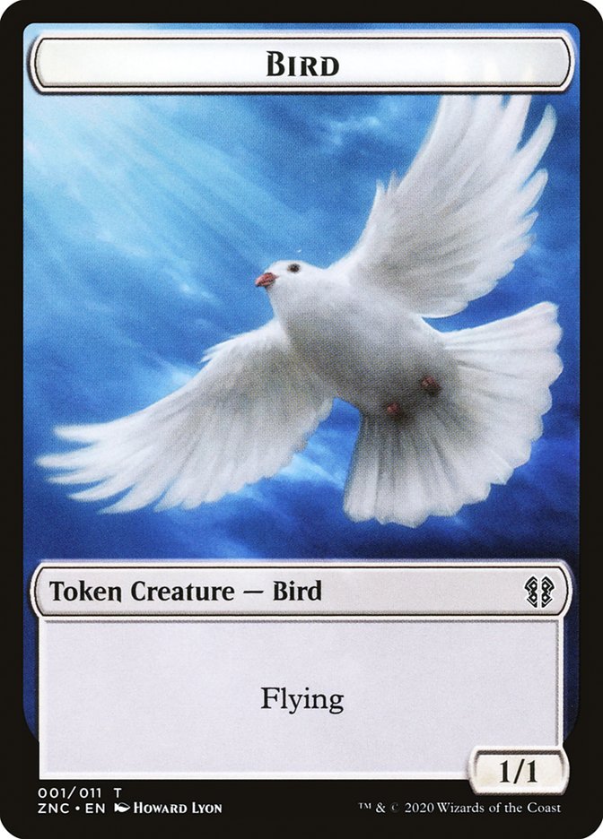 Bird // Kor Ally Double-Sided Token [Zendikar Rising Commander Tokens] | Pegasus Games WI