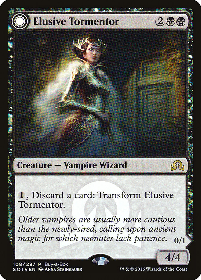 Elusive Tormentor // Insidious Mist (Buy-A-Box) [Shadows over Innistrad Promos] | Pegasus Games WI