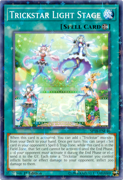 Trickstar Light Stage (Starfoil) [SP18-EN040] Starfoil Rare | Pegasus Games WI