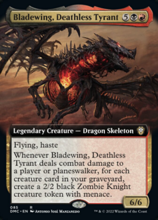 Bladewing, Deathless Tyrant (Extended Art) [Dominaria United Commander] | Pegasus Games WI