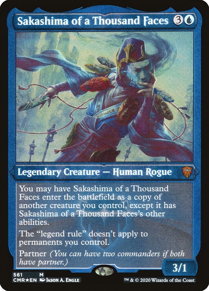 Sakashima of a Thousand Faces (Etched) [Commander Legends] | Pegasus Games WI
