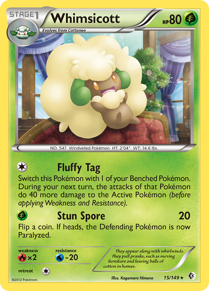 Whimsicott (15/149) [Black & White: Boundaries Crossed] | Pegasus Games WI