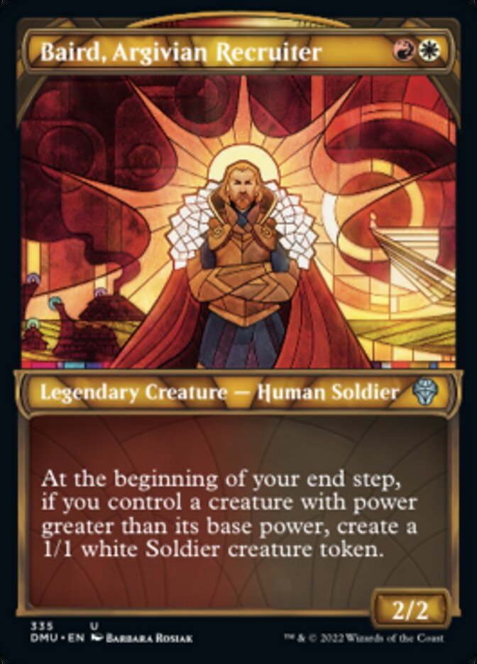 Baird, Argivian Recruiter (Showcase Textured) [Dominaria United] | Pegasus Games WI