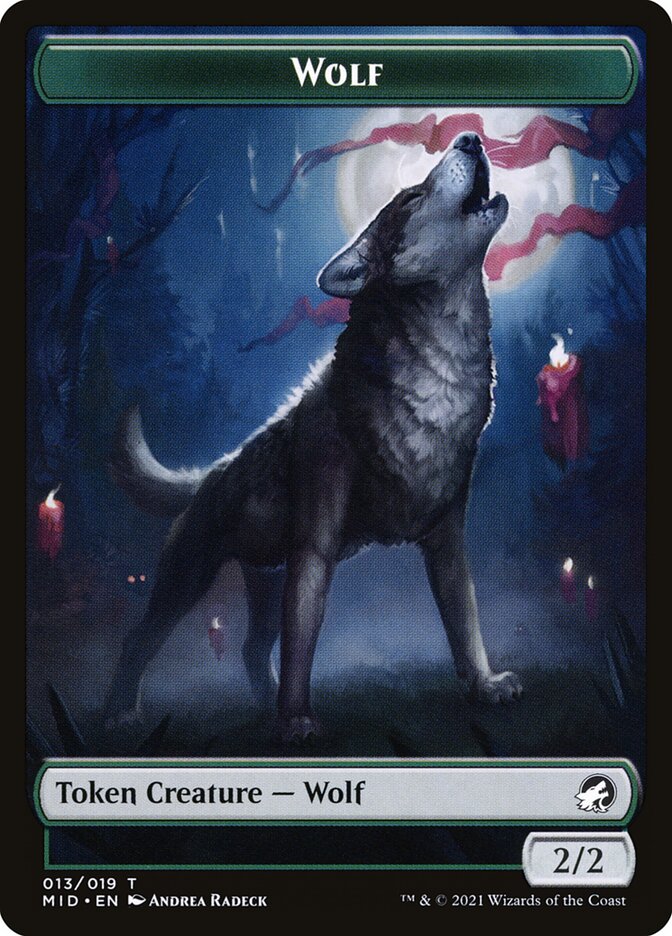 Wolf (013) // Clue (016) Double-Sided Token [Challenger Decks 2022 Tokens] | Pegasus Games WI