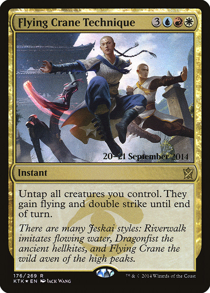 Flying Crane Technique [Khans of Tarkir Prerelease Promos] | Pegasus Games WI