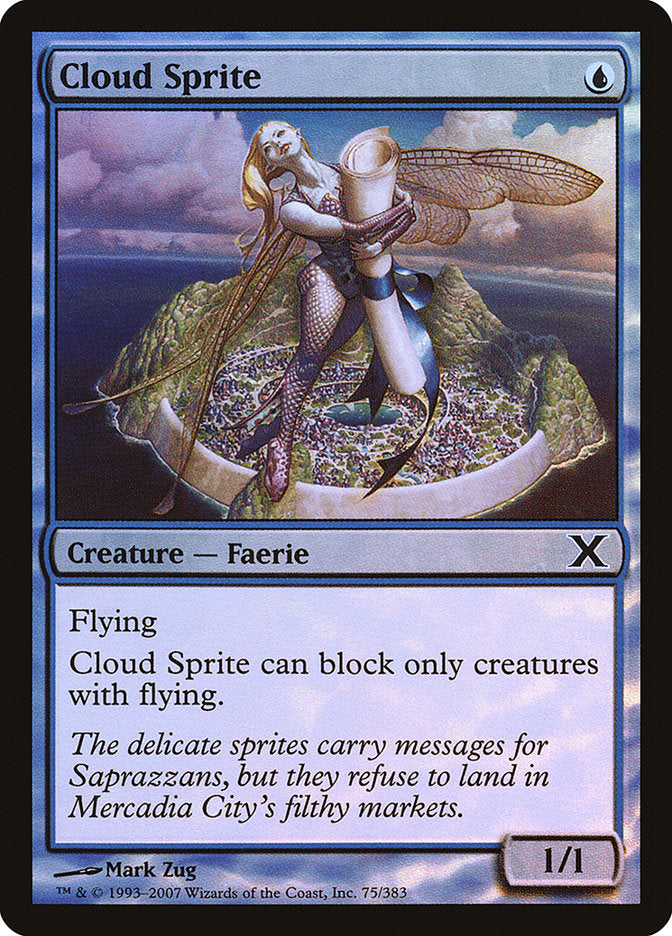 Cloud Sprite (Premium Foil) [Tenth Edition] | Pegasus Games WI