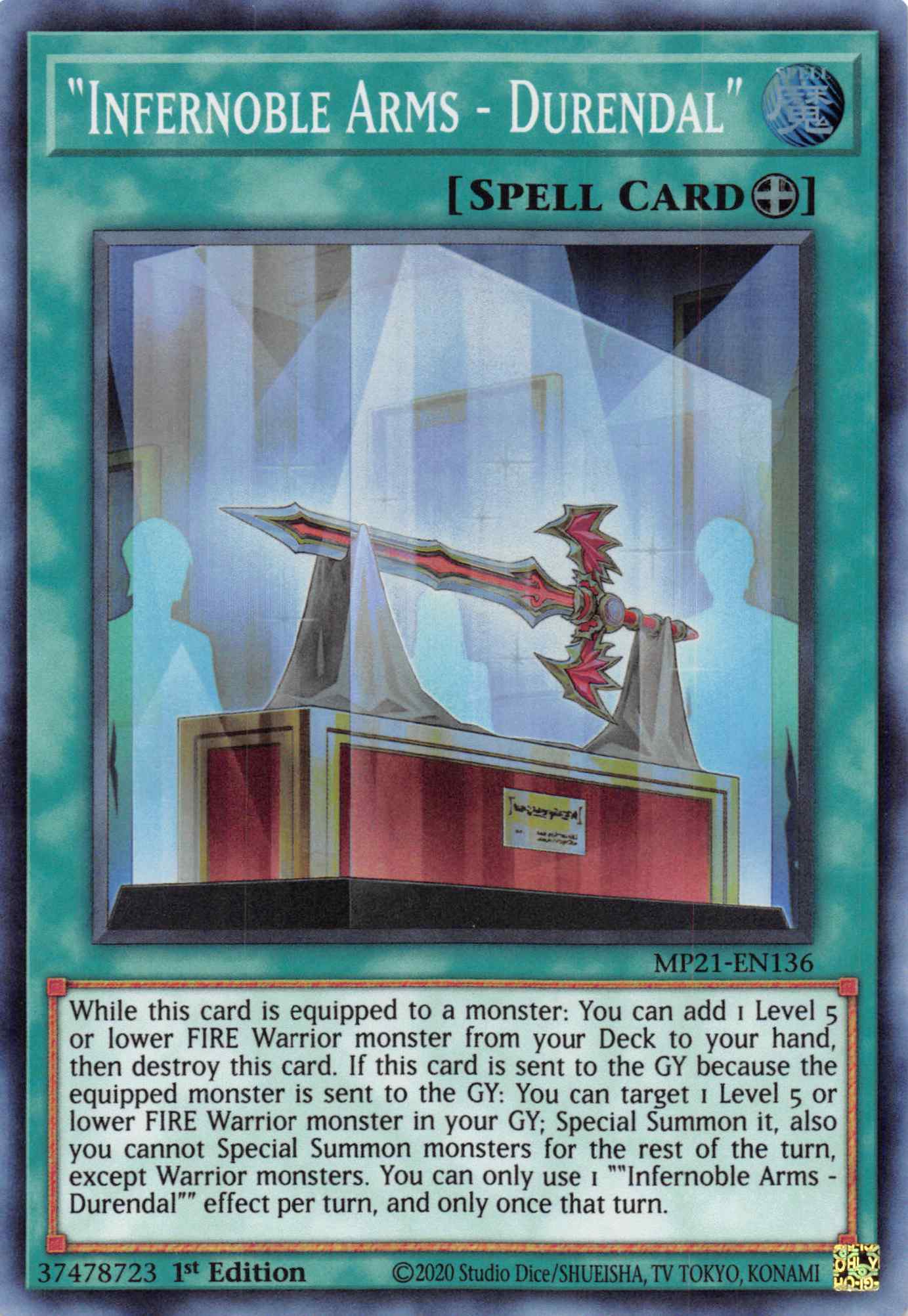 Infernoble Arms - Durendal [MP21-EN136] Super Rare | Pegasus Games WI