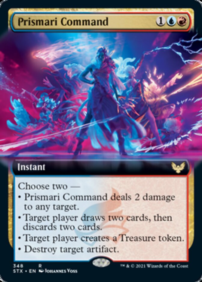 Prismari Command (Extended Art) [Strixhaven: School of Mages] | Pegasus Games WI