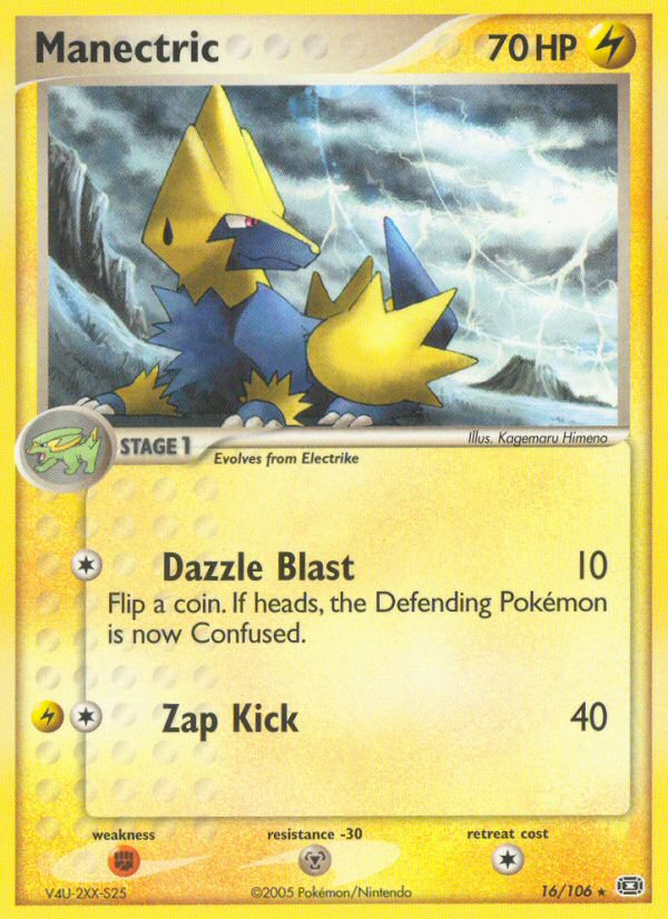 Manectric (16/106) [EX: Emerald] | Pegasus Games WI