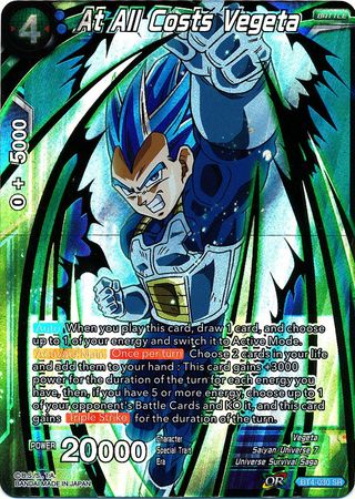 At All Costs Vegeta [BT4-030] | Pegasus Games WI