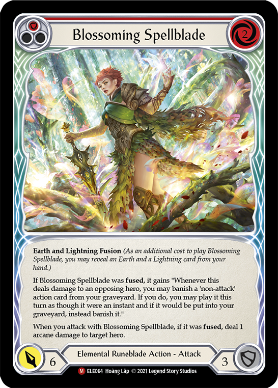 Blossoming Spellblade [ELE064] (Tales of Aria)  1st Edition Rainbow Foil | Pegasus Games WI