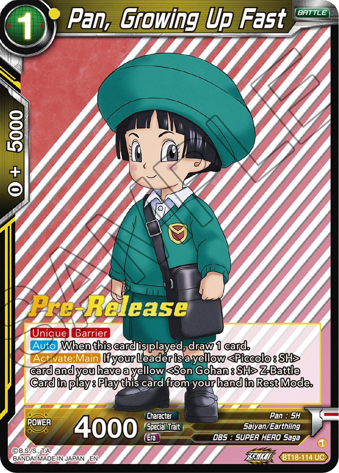 Pan, Growing Up Fast (BT18-114) [Dawn of the Z-Legends Prerelease Promos] | Pegasus Games WI