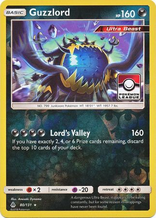 Guzzlord (80/131) (League Promo) [Sun & Moon: Forbidden Light] | Pegasus Games WI