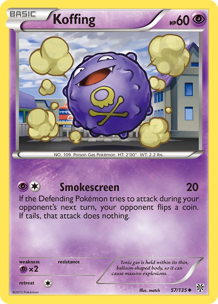 Koffing (57/135) [Black & White: Plasma Storm] | Pegasus Games WI