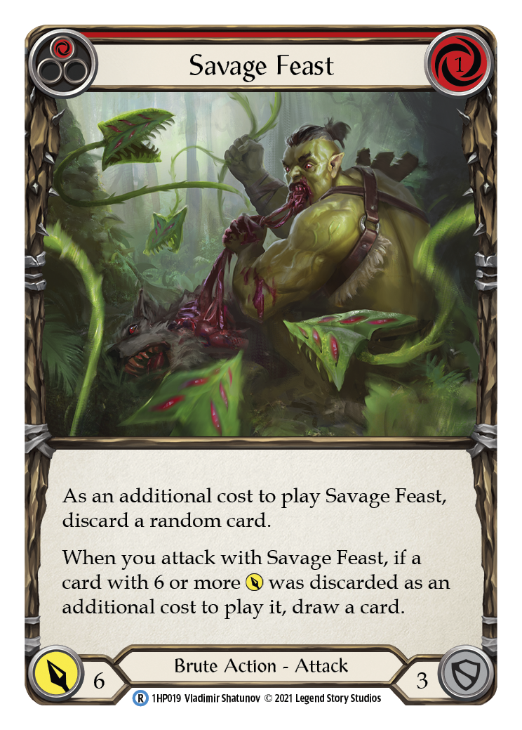 Savage Feast (Red) [1HP019] | Pegasus Games WI