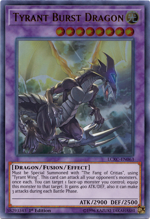 Tyrant Burst Dragon [LCKC-EN063] Ultra Rare | Pegasus Games WI