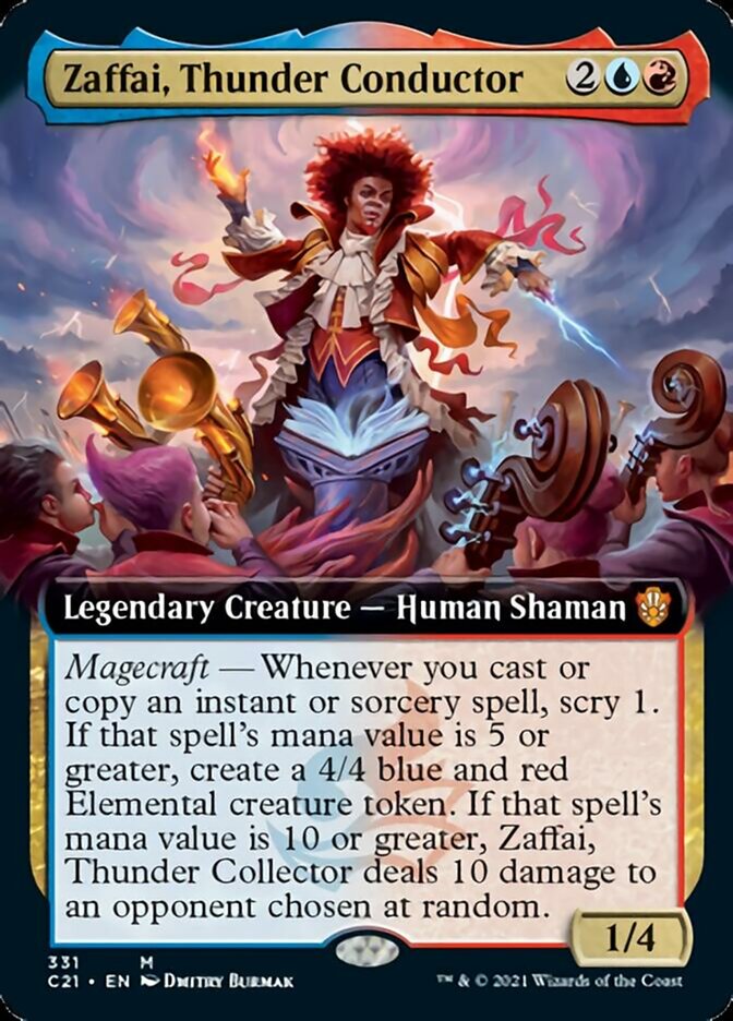 Zaffai, Thunder Conductor (Extended Art) [Commander 2021] | Pegasus Games WI