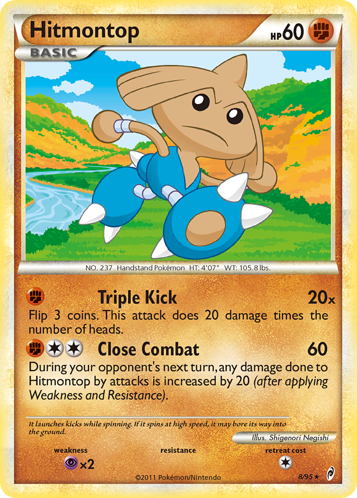 Hitmontop (8/95) [HeartGold & SoulSilver: Call of Legends] | Pegasus Games WI