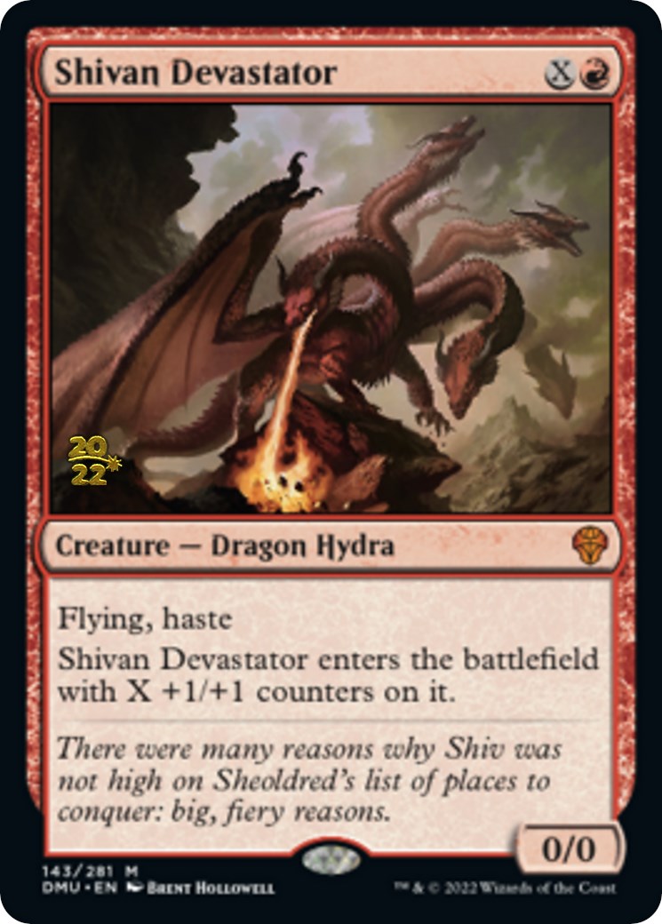 Shivan Devastator [Dominaria United Prerelease Promos] | Pegasus Games WI