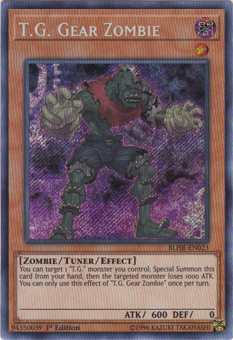 T.G. Gear Zombie [BLHR-EN023] Secret Rare | Pegasus Games WI