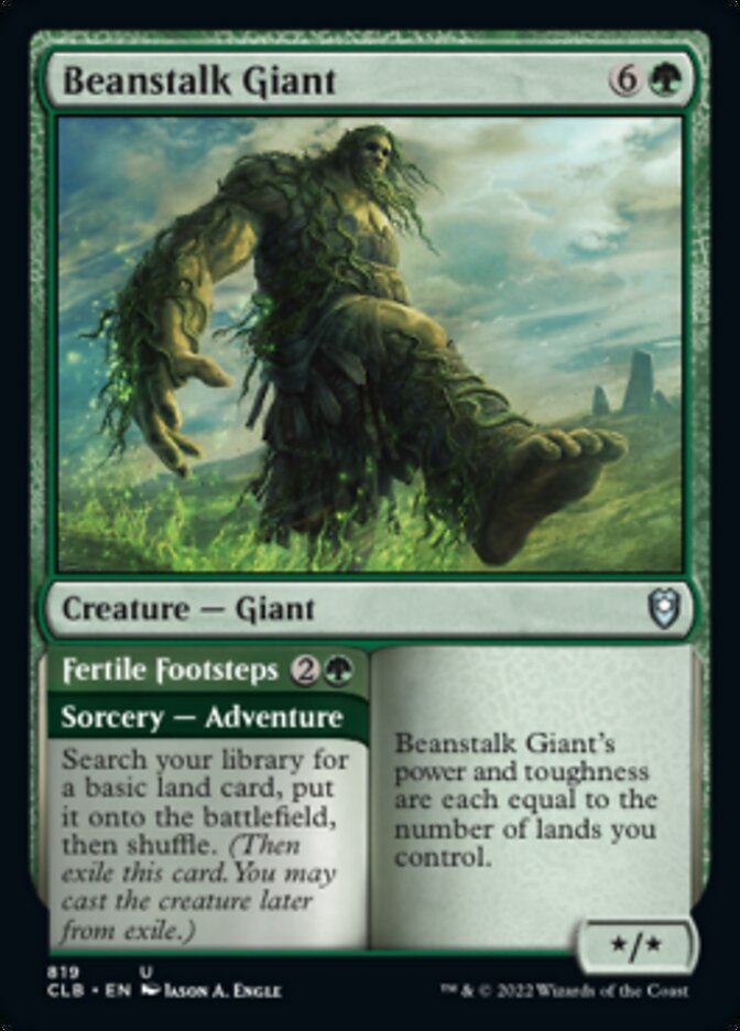 Beanstalk Giant // Fertile Footsteps [Commander Legends: Battle for Baldur's Gate] | Pegasus Games WI