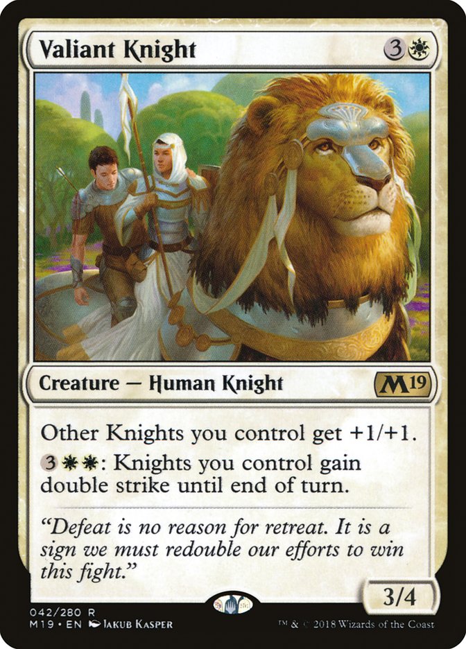 Valiant Knight [Core Set 2019] | Pegasus Games WI