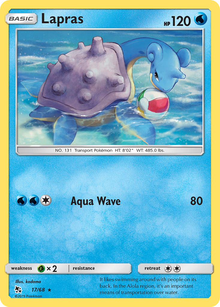 Lapras (17/68) [Sun & Moon: Hidden Fates] | Pegasus Games WI