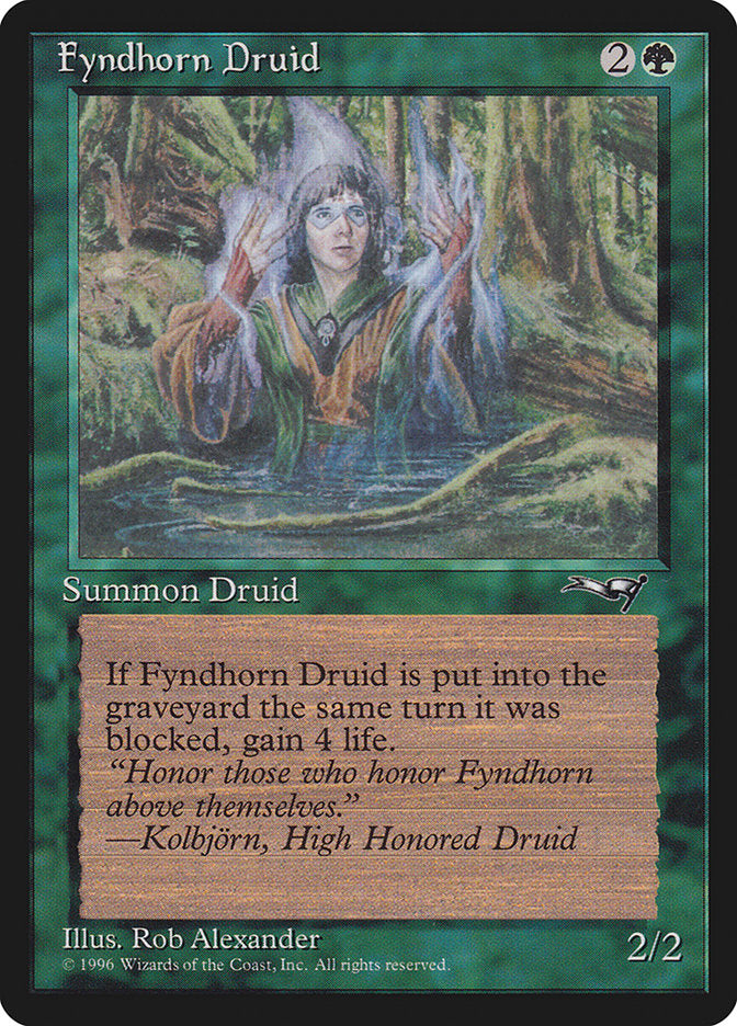 Fyndhorn Druid (Blue Flames) [Alliances] | Pegasus Games WI