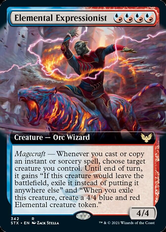 Elemental Expressionist (Extended Art) [Strixhaven: School of Mages] | Pegasus Games WI
