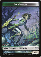 Myr (007) // Elf Warrior Double-Sided Token [Double Masters Tokens] | Pegasus Games WI