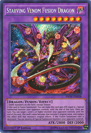 Starving Venom Fusion Dragon [INOV-EN038] Secret Rare | Pegasus Games WI