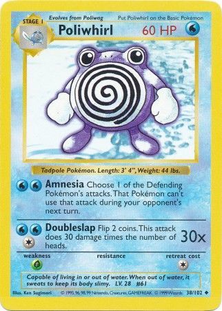 Poliwhirl (38/102) [Base Set Shadowless Unlimited] | Pegasus Games WI