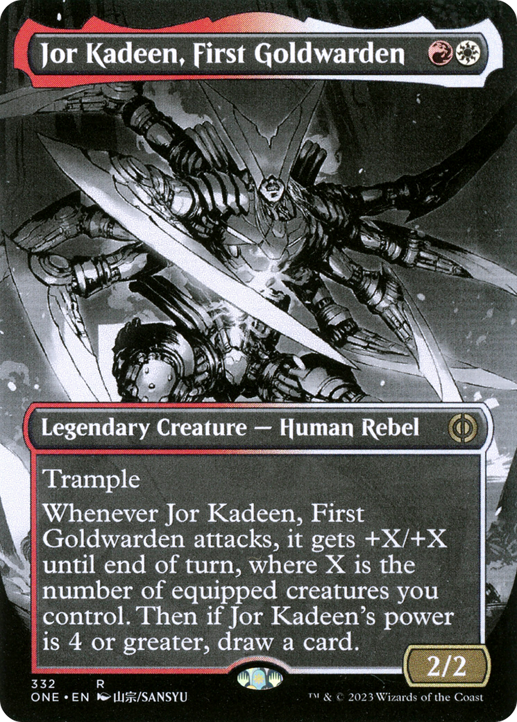 Jor Kadeen, First Goldwarden (Borderless Manga) [Phyrexia: All Will Be One] | Pegasus Games WI