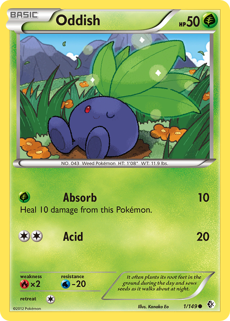 Oddish (1/149) [Black & White: Boundaries Crossed] | Pegasus Games WI