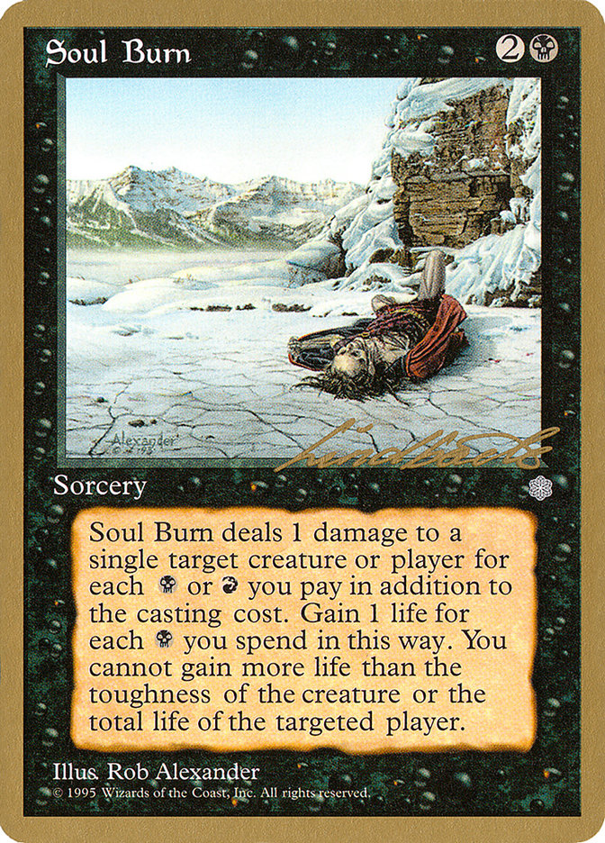 Soul Burn (Leon Lindback) [Pro Tour Collector Set] | Pegasus Games WI