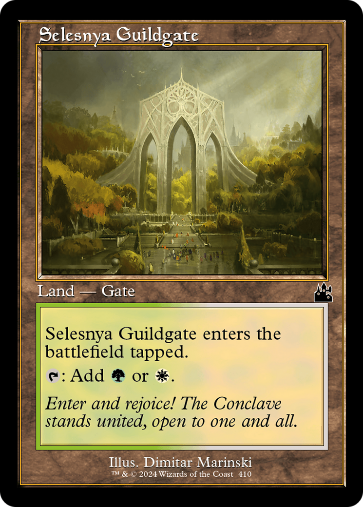 Selesnya Guildgate (Retro Frame) [Ravnica Remastered] | Pegasus Games WI