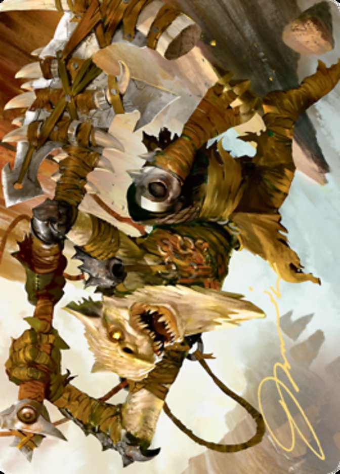 Teeterpeak Ambusher Art Card (Gold-Stamped Signature) [Zendikar Rising Art Series] | Pegasus Games WI
