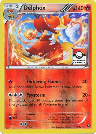 Delphox (13/124) (League Promo) [XY: Fates Collide] | Pegasus Games WI