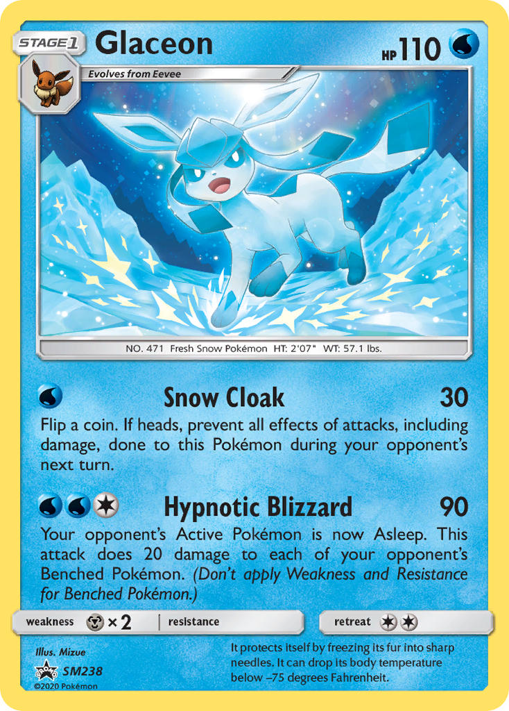 Glaceon (SM238) [Sun & Moon: Black Star Promos] | Pegasus Games WI