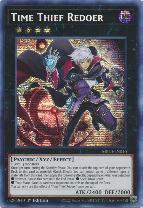 Time Thief Redoer [MP20-EN040] Prismatic Secret Rare | Pegasus Games WI