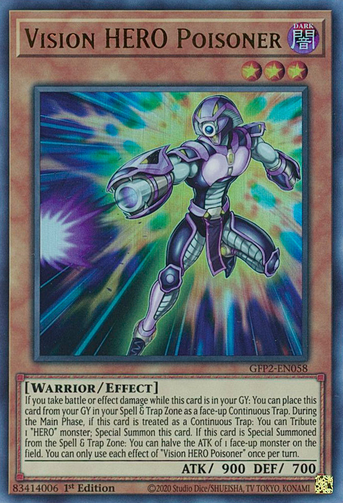 Vision HERO Poisoner [GFP2-EN058] Ultra Rare | Pegasus Games WI