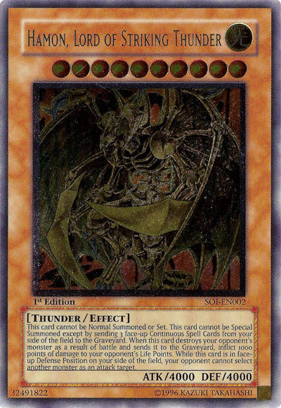 Hamon, Lord of Striking Thunder (UTR) [SOI-EN002] Ultimate Rare | Pegasus Games WI