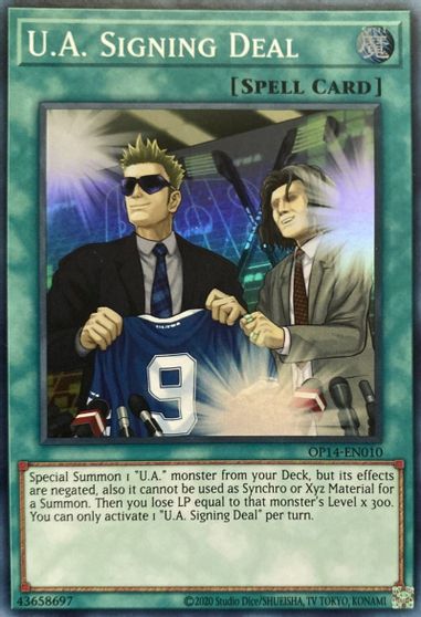 U.A. Signing Deal [OP14-EN010] Super Rare | Pegasus Games WI