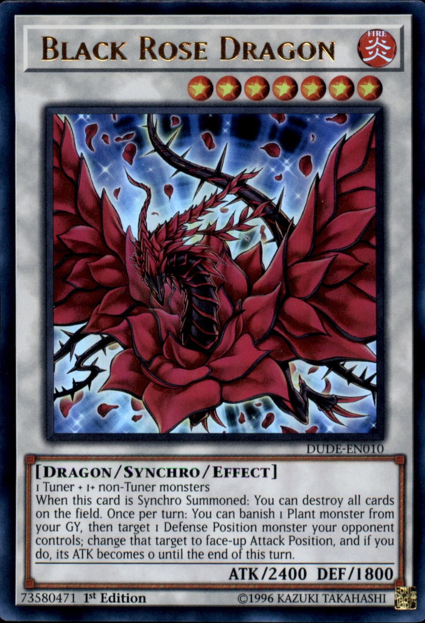 Black Rose Dragon [DUDE-EN010] Ultra Rare | Pegasus Games WI