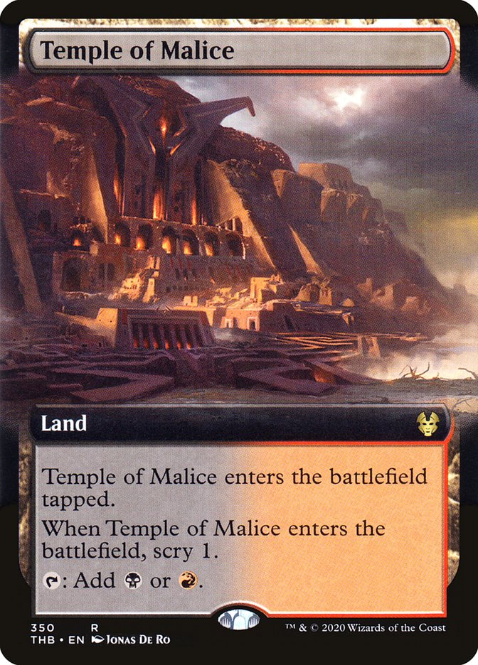 Temple of Malice (Extended Art) [Theros Beyond Death] | Pegasus Games WI